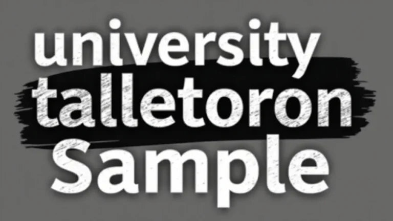University Admission Letter Sample Guide